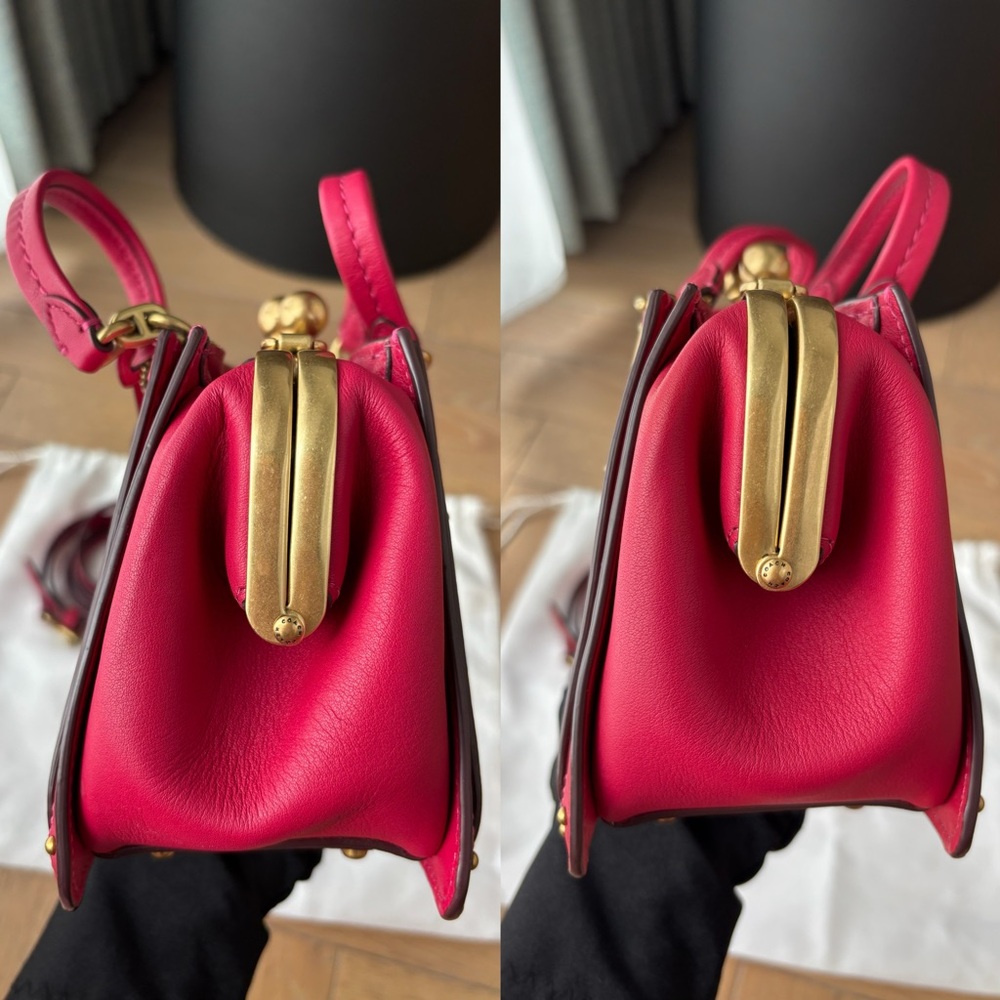 COACH Kisslock Dreamer 21 Bag in Red - Picture 7 of 16